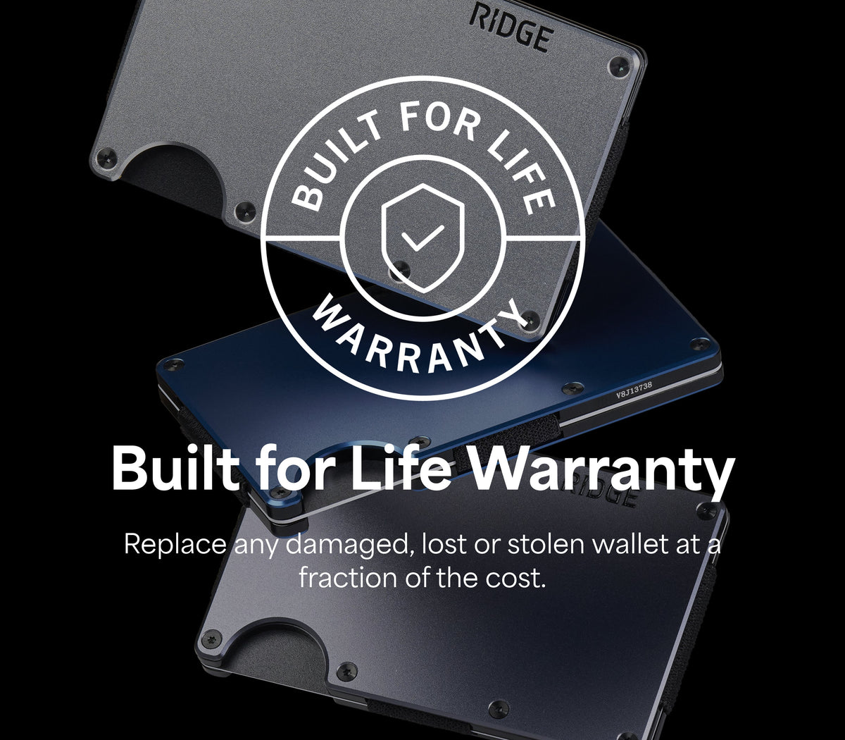 Ridge Wallet - Kintsugi - Black