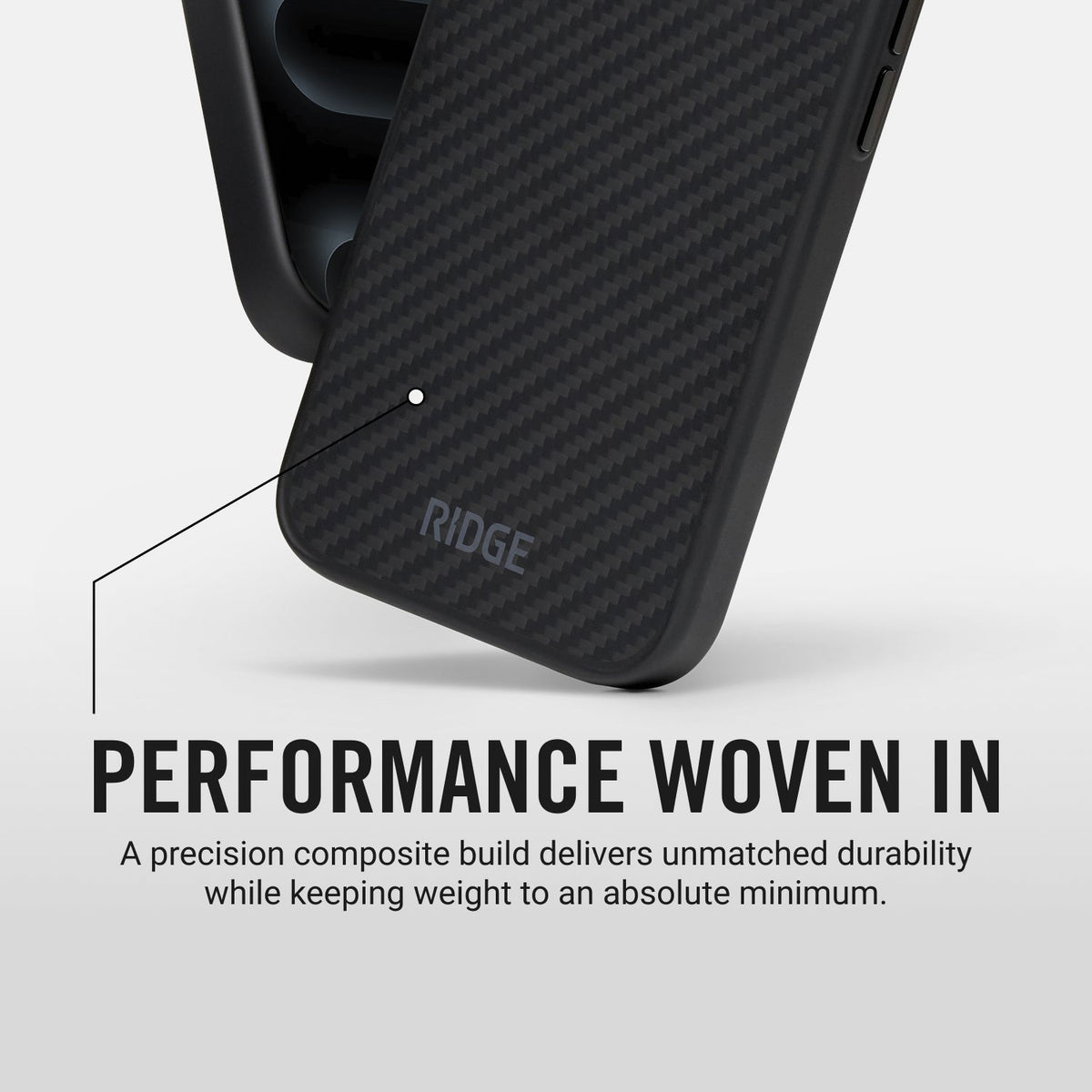 Ridge Phone Case - Carbon - iPhone 16 Plus