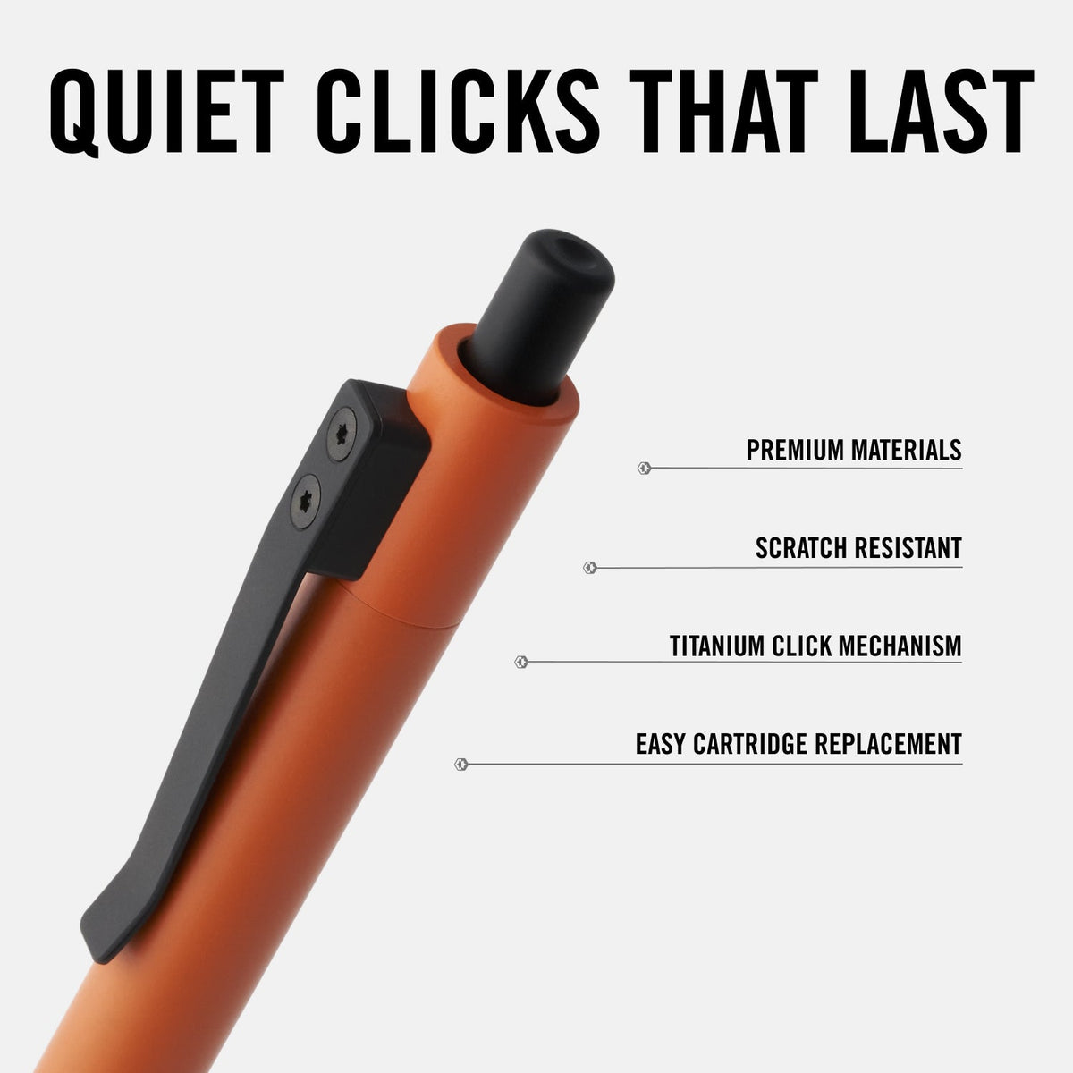 Daily Writer Kit (Click Pen) - Just Peachy