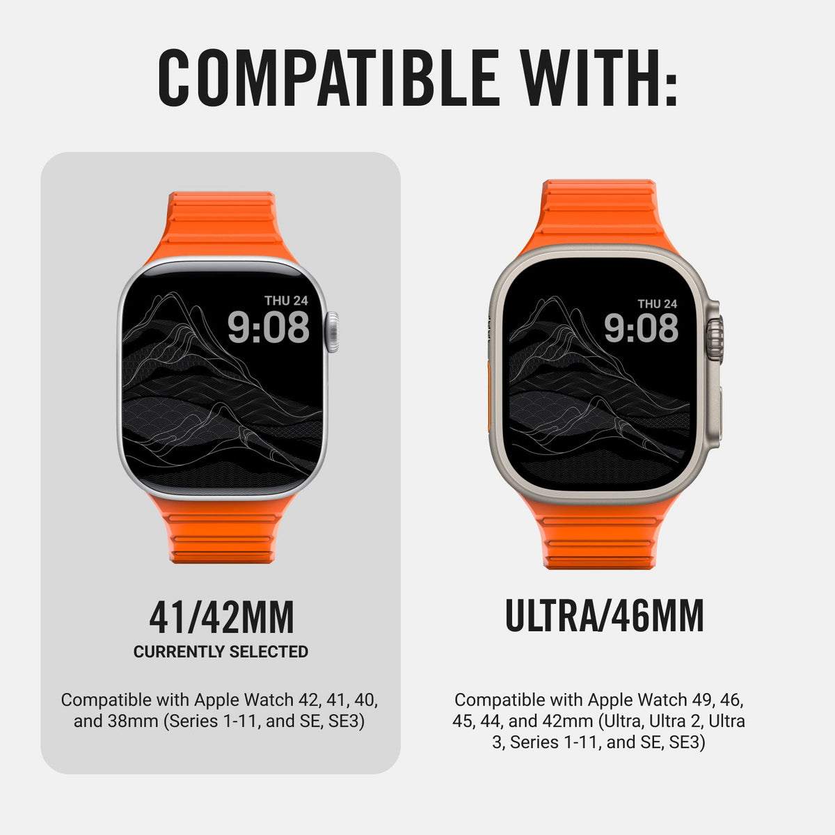 Everyday Watch Straps - Basecamp Orange - 41/42mm