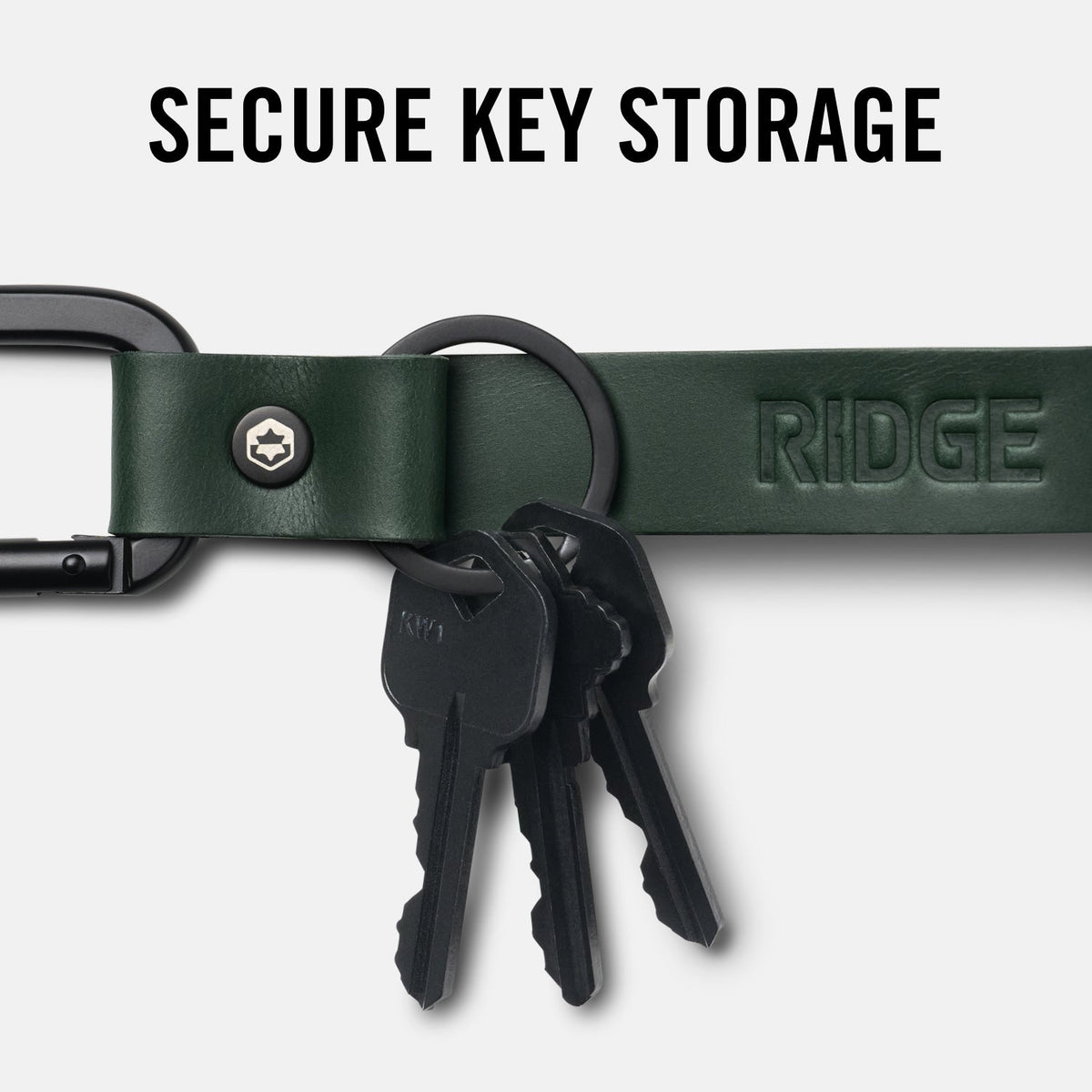 Ridge Keychain - Lilac Leather