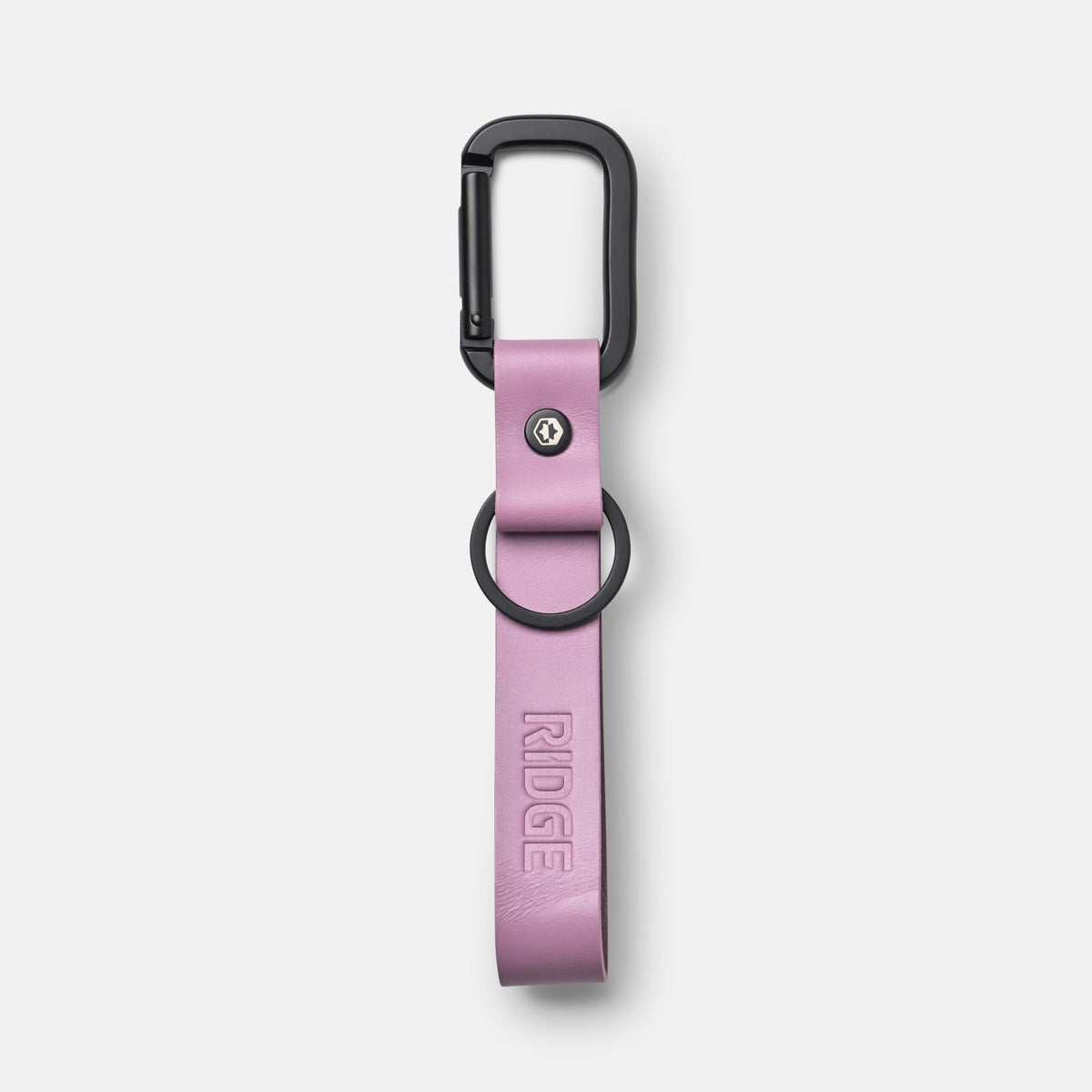 Ridge Keychain - Lilac Leather