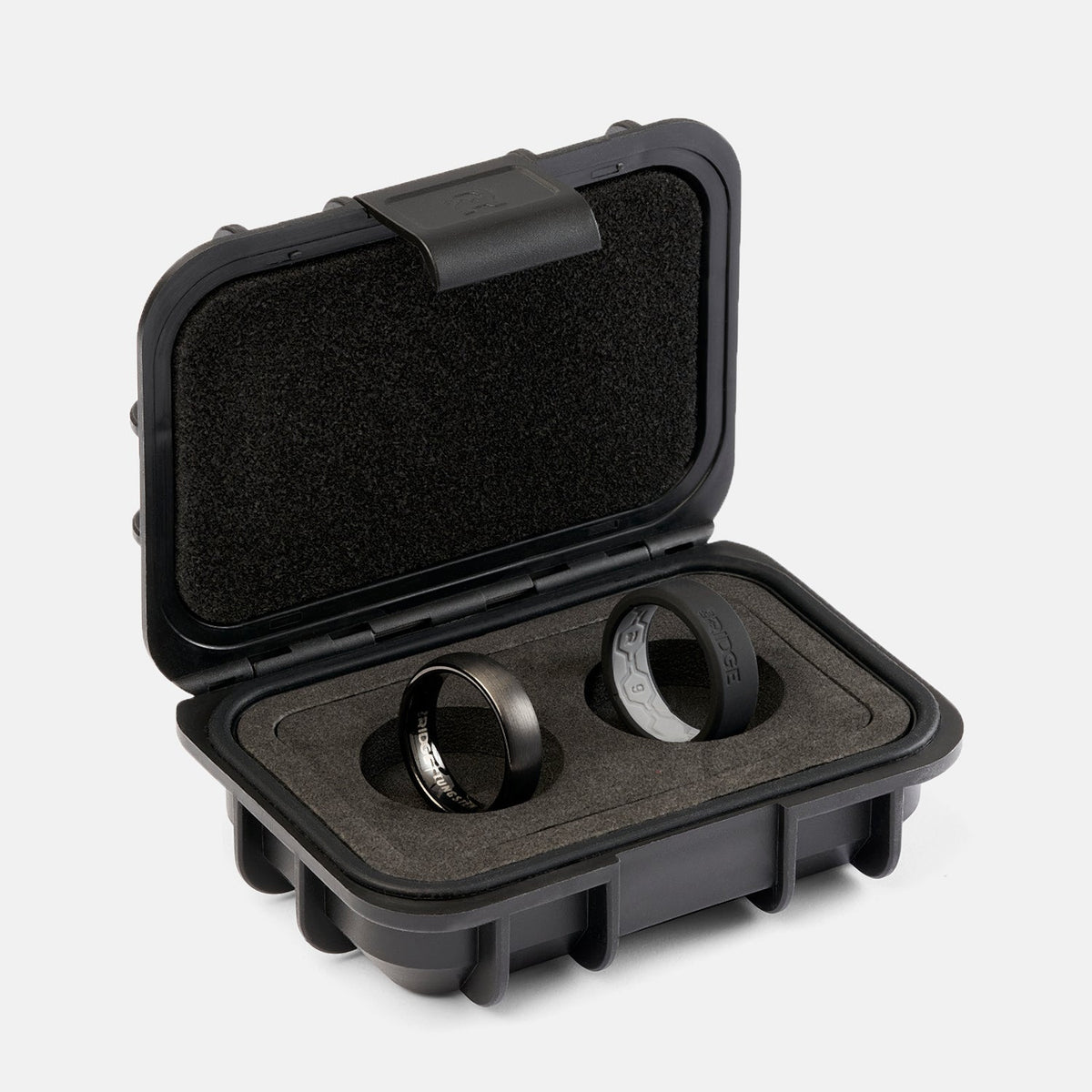 6mm Rounded Ring Set - Royal Black