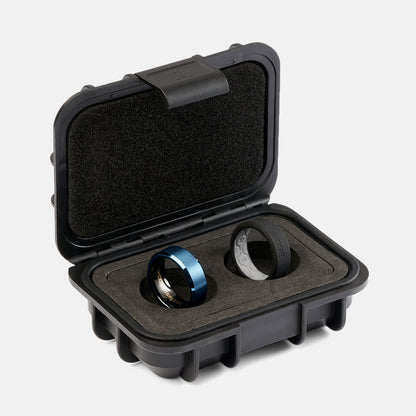 8mm Beveled Ring Set - Alpine Navy