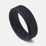 8mm Silicone Ring Set - Royal Black