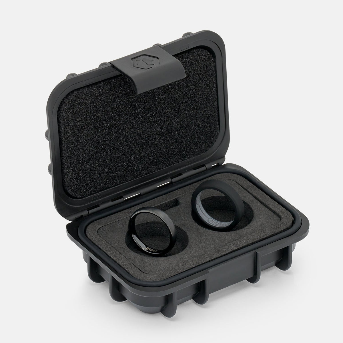4mm Rounded Ring Set - Royal Black