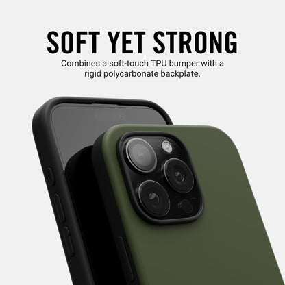 Ridge Phone Case - Matte Olive - iPhone 16