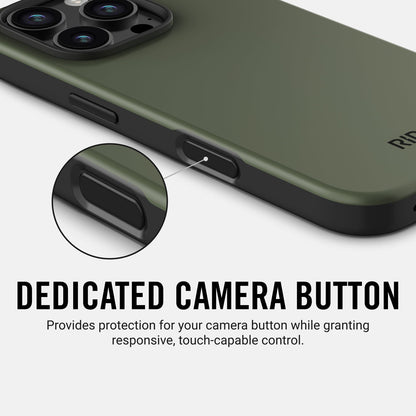 Ridge Phone Case - Matte Olive - iPhone 16 Plus