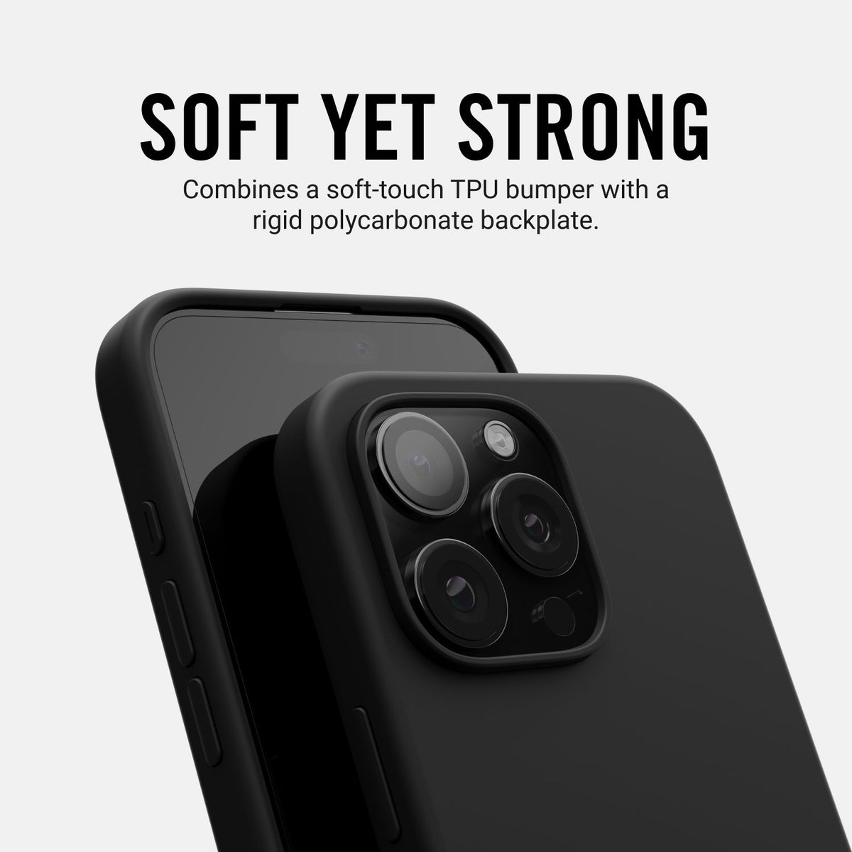 Ridge Phone Case - Matte Black - iPhone 16 Plus