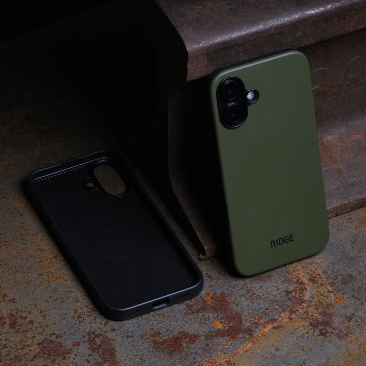 Ridge Phone Case - Matte Olive - iPhone 16 Plus