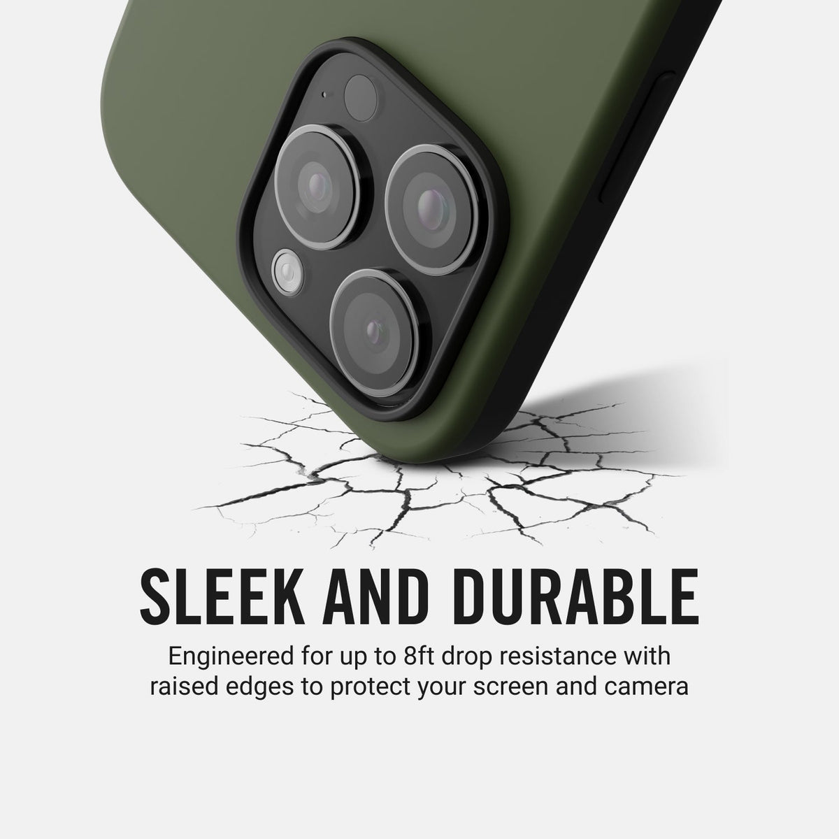 Ridge Phone Case - Matte Olive - iPhone 16 Plus
