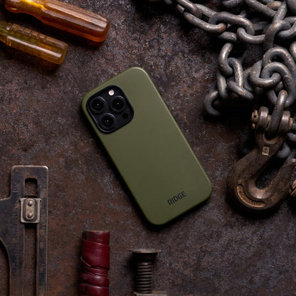 Ridge Phone Case - Matte Olive - iPhone 16 Pro