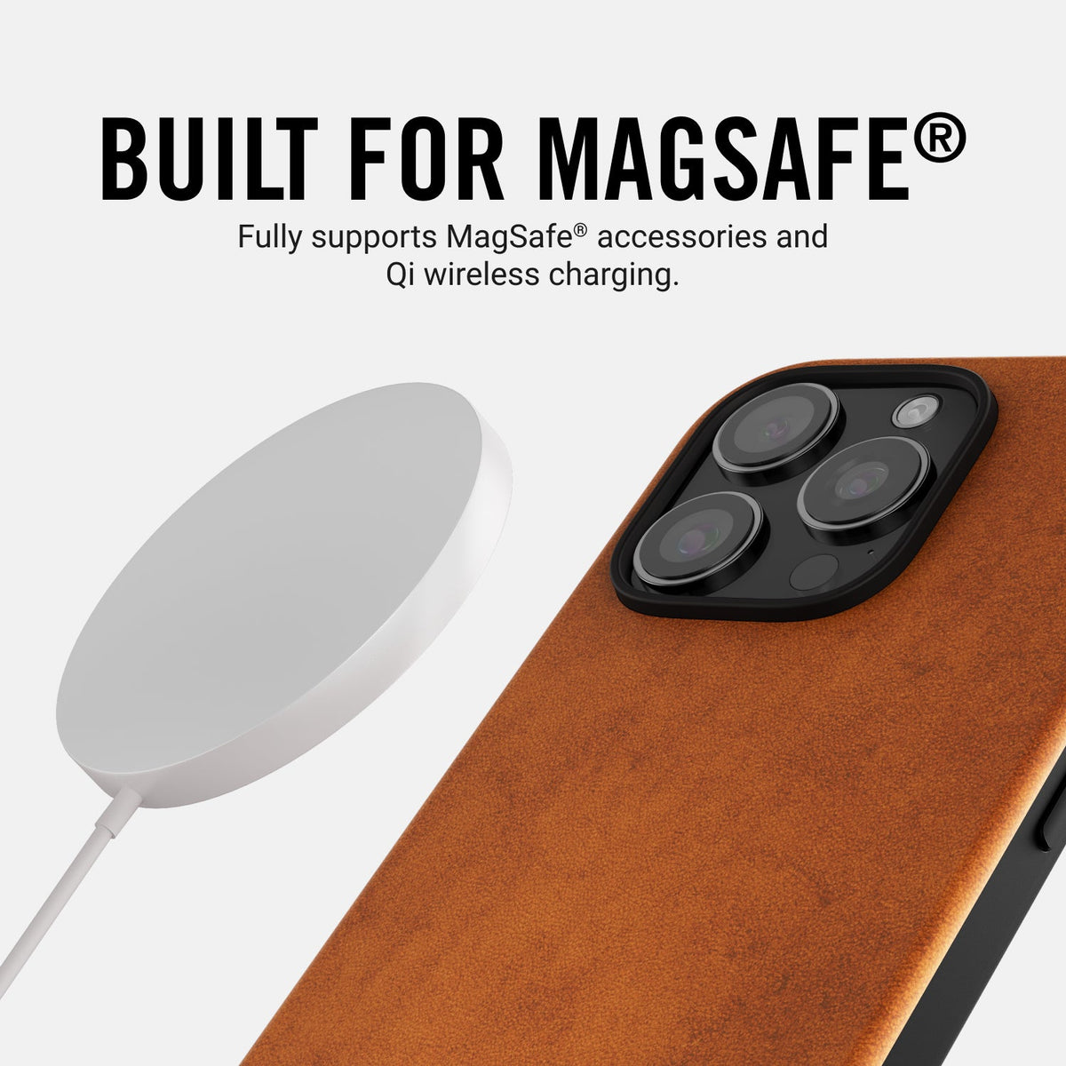 Ridge Phone Case - Tobacco Brown Leather - iPhone 16 Pro